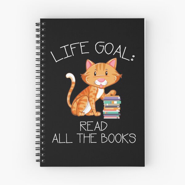 Item preview, Bookworm Cat Books Reader Reading Book Lover Life Goal Gift designed and sold by CrookedCreek.