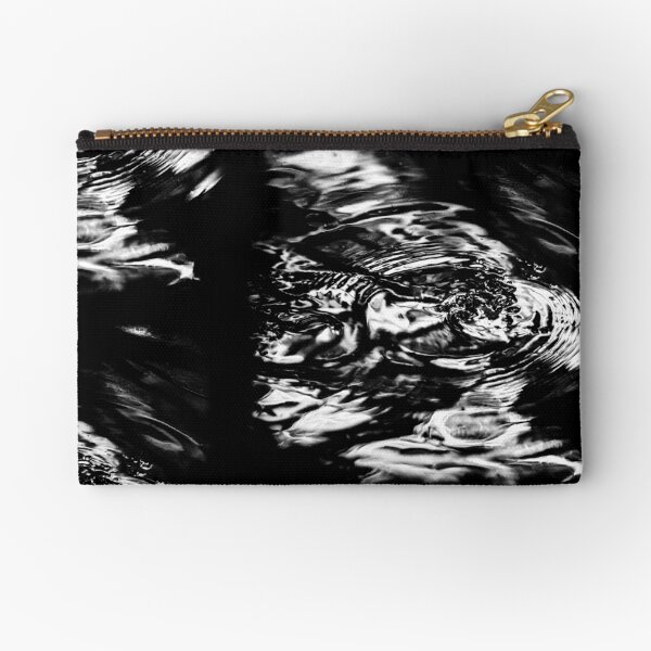 Black Water Zipper Pouch
