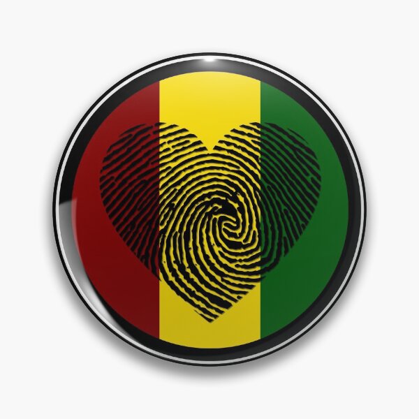 Item preview, Rasta Heart Fingerprint designed and sold by nick-of-time.