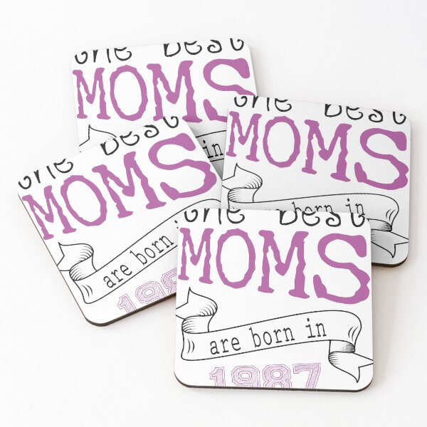 Item preview, the best moms are born in 1987 , best gift ideas  designed and sold by farock.