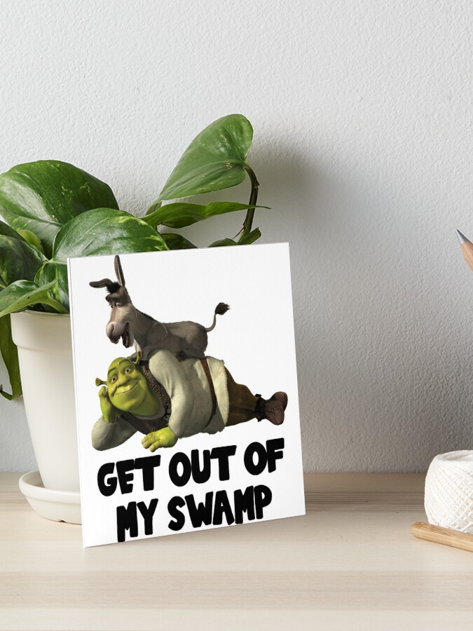 Shrek Get Out of My Swamp Meme Funny Wall Tapestry