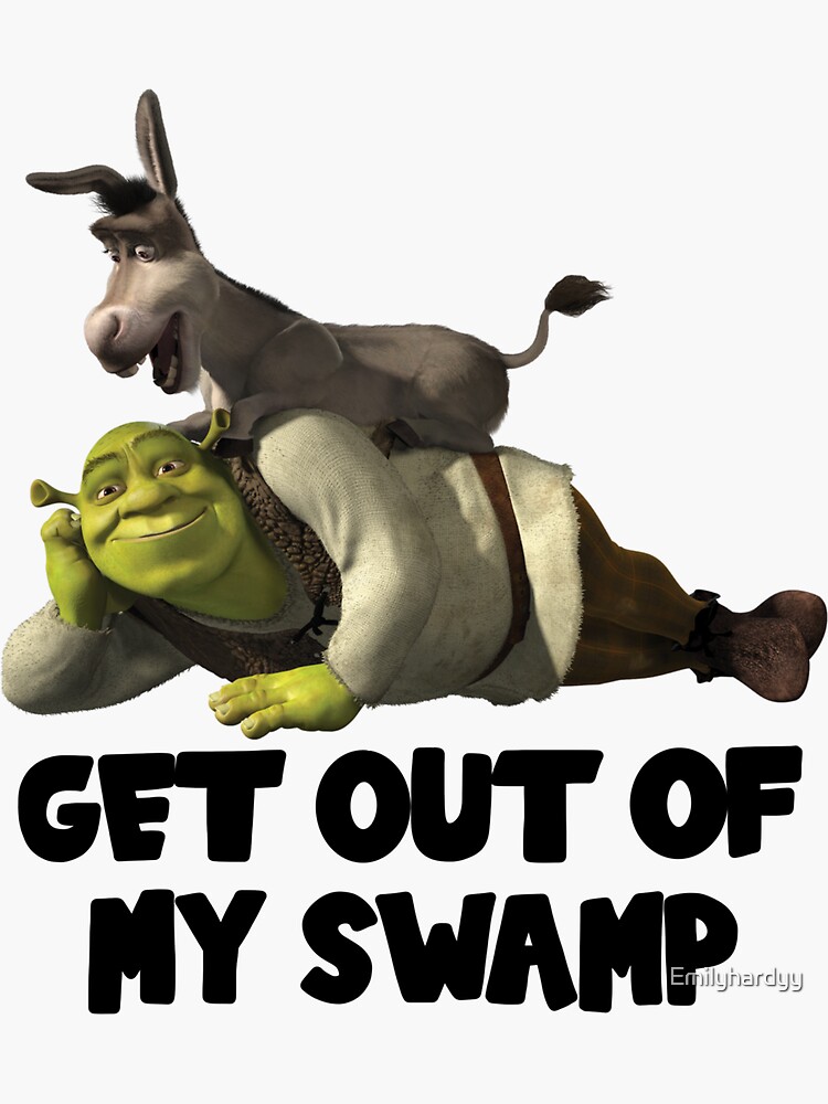 Come into my Swamp - Shrek Sticker for Sale by SparkyDesign