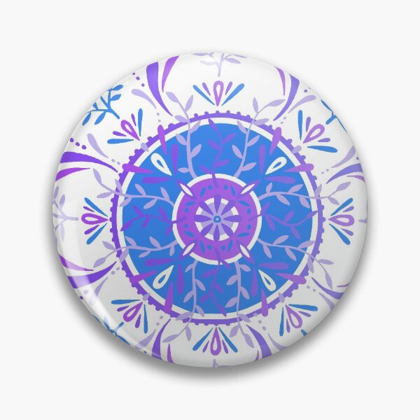 Item preview, Leaf Mandala – Periwinkle Palette designed and sold by Cat Coquillette.