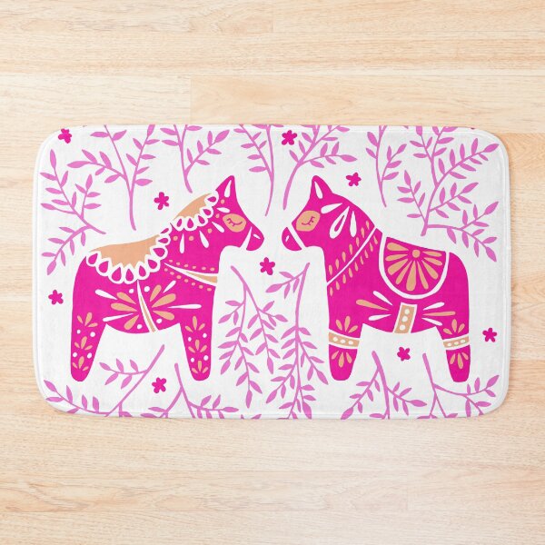 Item preview, Swedish Dala Horses – Pink Palette designed and sold by Cat Coquillette.