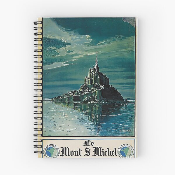 Item preview, Le Mont St Michel 1948 vintage travel poster designed and sold by stickart-marek.