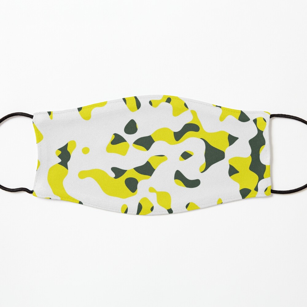 Download Yellow Camo Mask By Kcstudio Redbubble PSD Mockup Templates