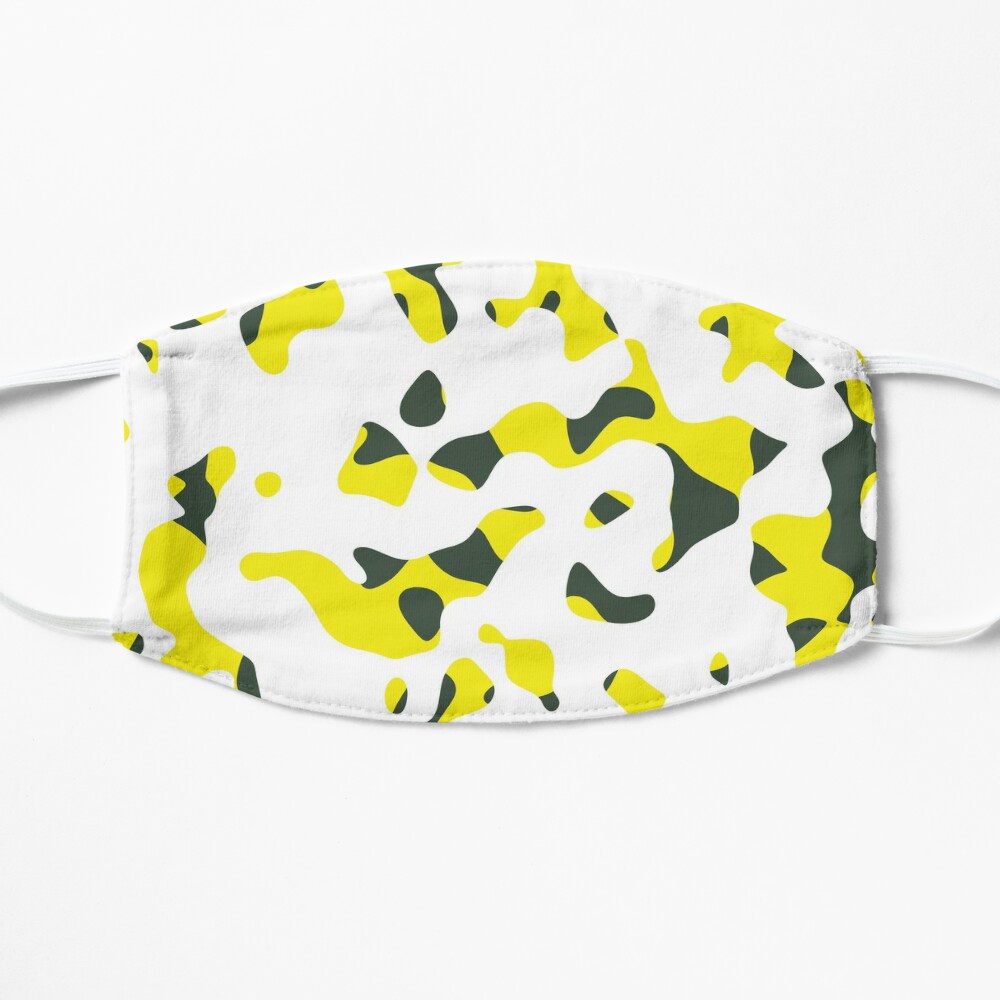 Download Yellow Camo Mask By Kcstudio Redbubble PSD Mockup Templates