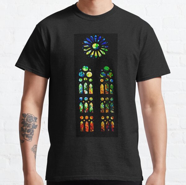 Stained Glass Windows - Sagrada Familia, Barcelona, Spain Classic T-Shirt