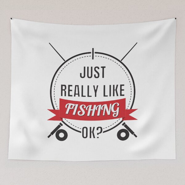 Item preview, I Just Really Like Fishing Ok? designed and sold by thecatcouch.