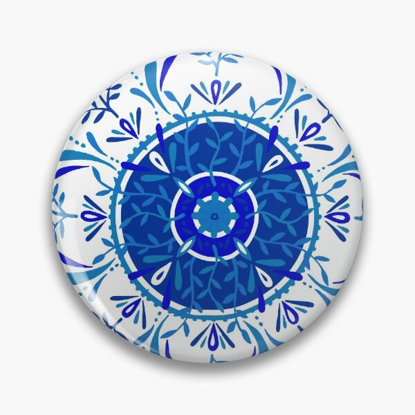 Item preview, Leaf Mandala – Blue Palette designed and sold by Cat Coquillette.