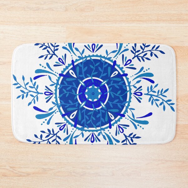 Item preview, Leaf Mandala – Blue Palette designed and sold by Cat Coquillette.