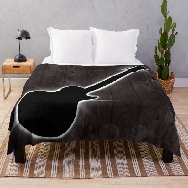 Item preview, Guitar silhouette on a wooden wall  designed and sold by Ethan110.