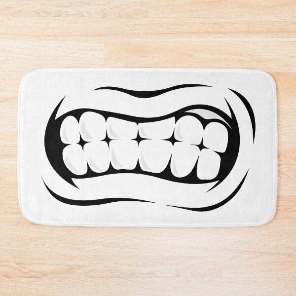 Item preview, Angry Grinning Grinding Teeth Cartoon Mouth designed and sold by javes93.