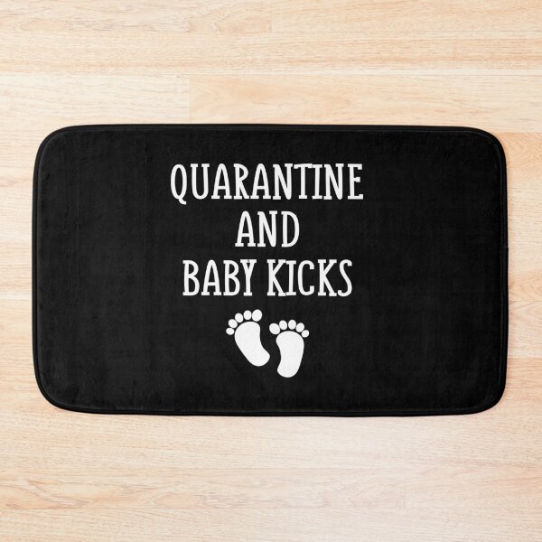 Aperçu de l'œuvre Quarantaine et coups de pied de bébé créée et vendue par Merch By ika.