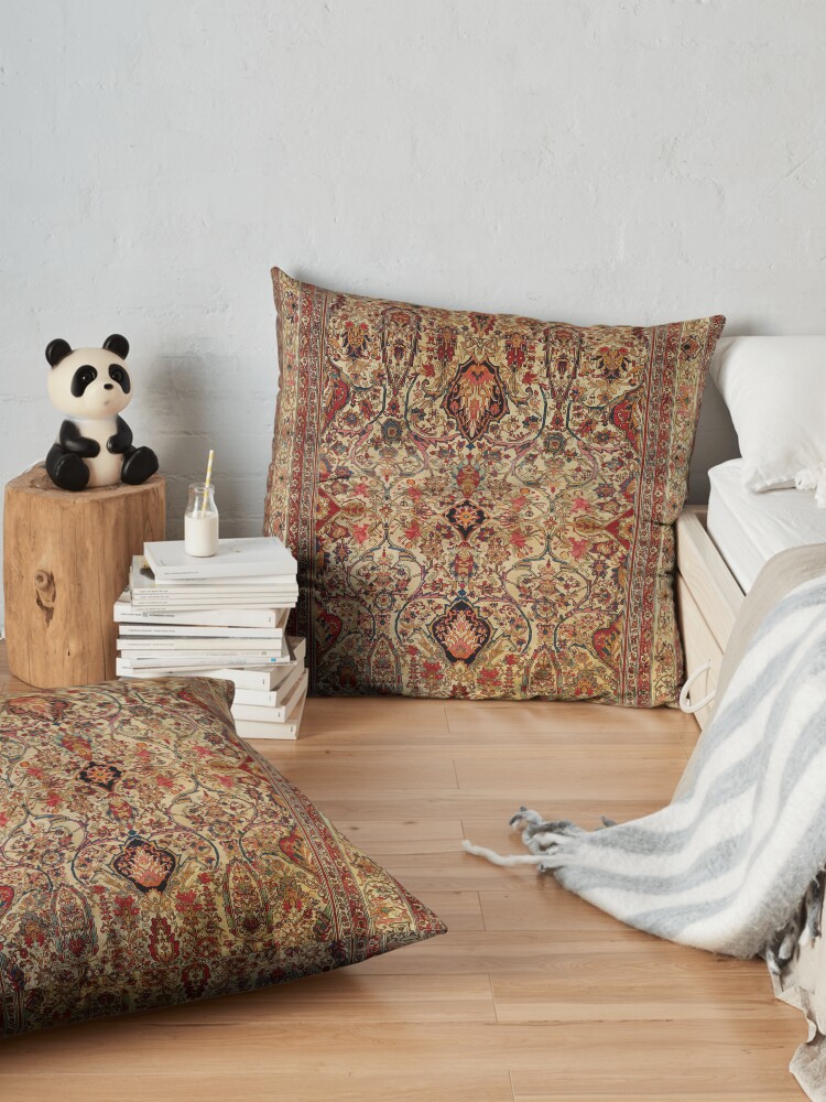 Alternate view of Lavar Kirman Southeast Persian Rug Print Floor Pillow