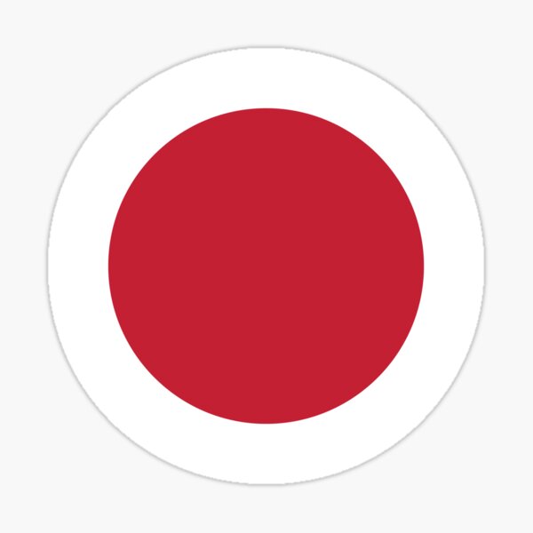 "Japanese Flag" Sticker by Pococino Redbubble