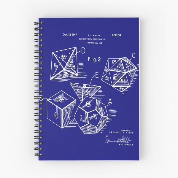 Item preview, Role Playing Dice Patent Prints 1963 designed and sold by MadebyDesign.