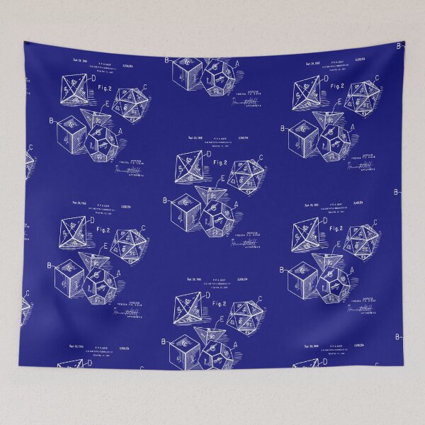 Item preview, Role Playing Dice Patent Prints 1963 designed and sold by MadebyDesign.