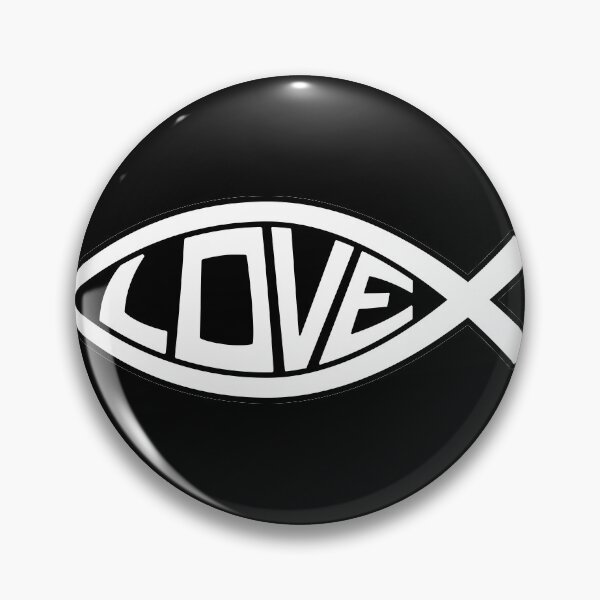 Item preview, Ichthus Love Christian Fish Symbol designed and sold by hobrath.