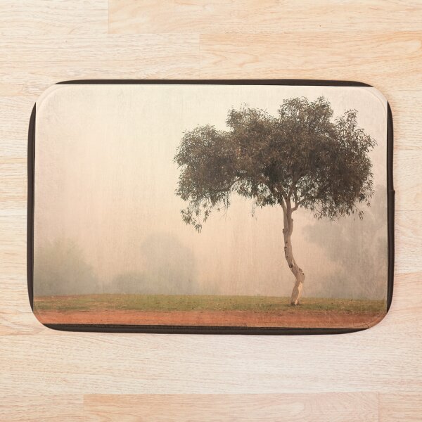 Foggy Morning, Bridgetown, Western Australia Bath Mat