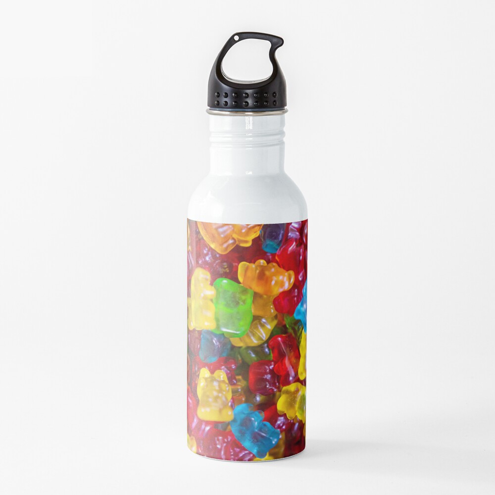 Delicious Rainbow Gummy Bears Water Bottle
