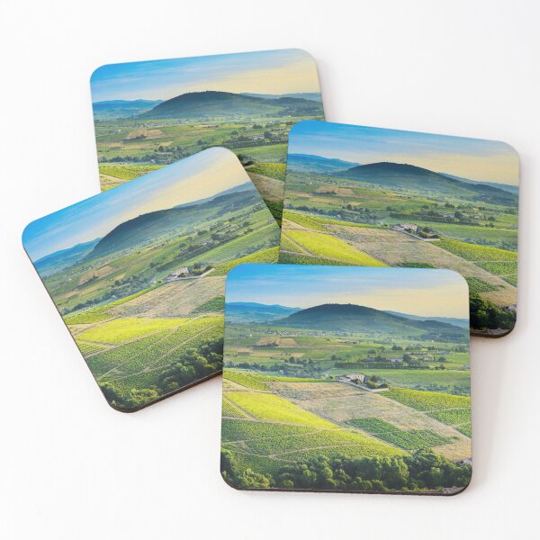Item preview, Brouilly hill and vineyards with morning lights in Beaujolais land, France designed and sold by Gaël FONTAINE.