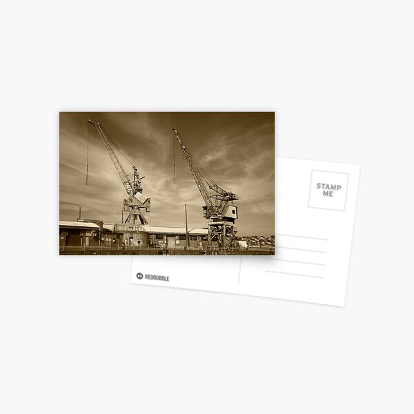 Cockatoo Dock Crane Twins Postcard