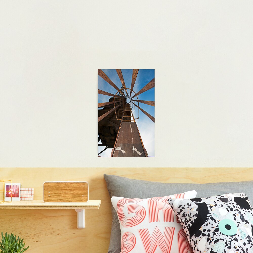 Cockatoo Dock Crane Ladder Photographic Print