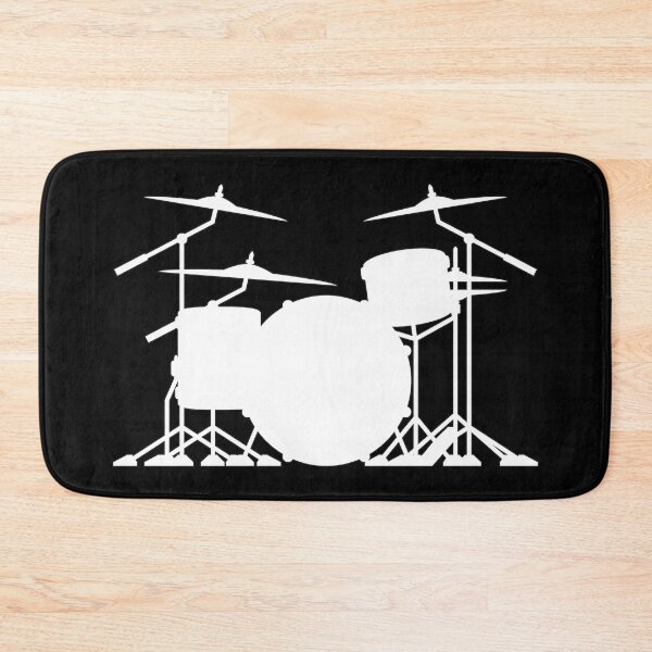 Item preview, Drum set silhouette illustration designed and sold by hobrath.