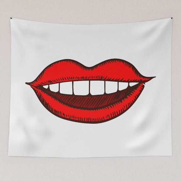 Item preview, Illustrated thick lips smile designed and sold by javes93.
