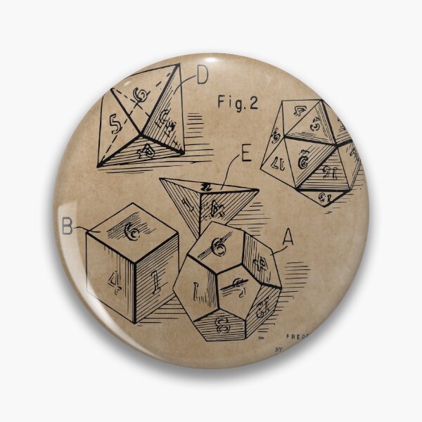 Item preview, Patent Prints Design RPG Dice Set 1963 designed and sold by MadebyDesign.