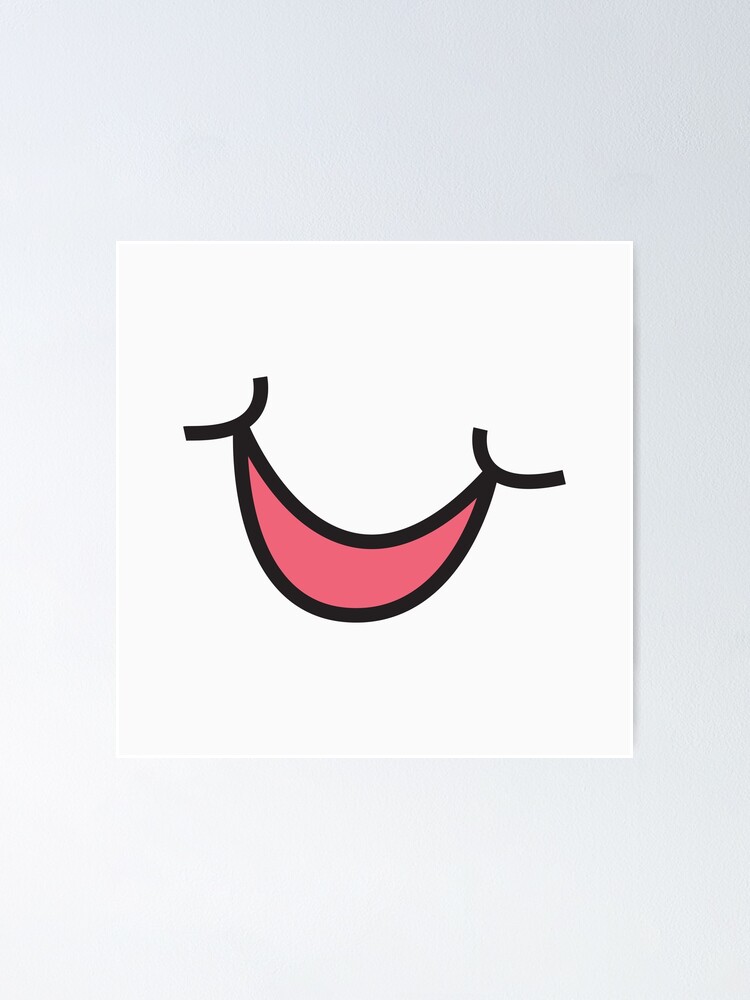 Póster «Sonrisa de lado de dibujos animados lindo» de javes93 | Redbubble