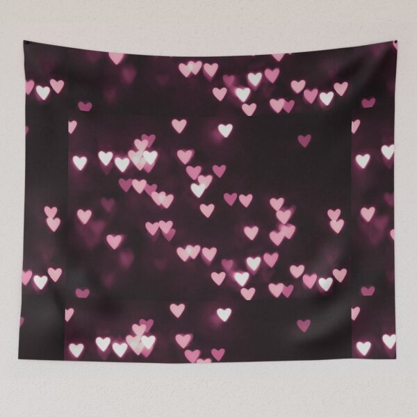 Item preview, Romantic Pink Bokeh Hearts designed and sold by newburyboutique.