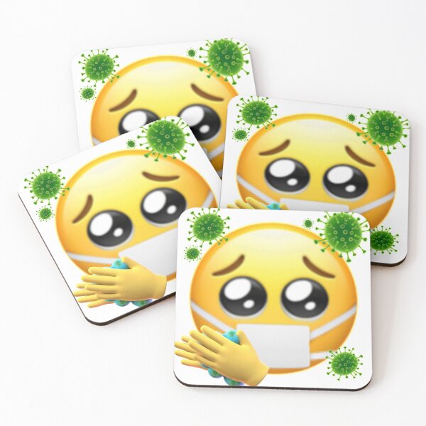 Item preview, Coronavirus emoji sticker designed and sold by Lia Kolor.