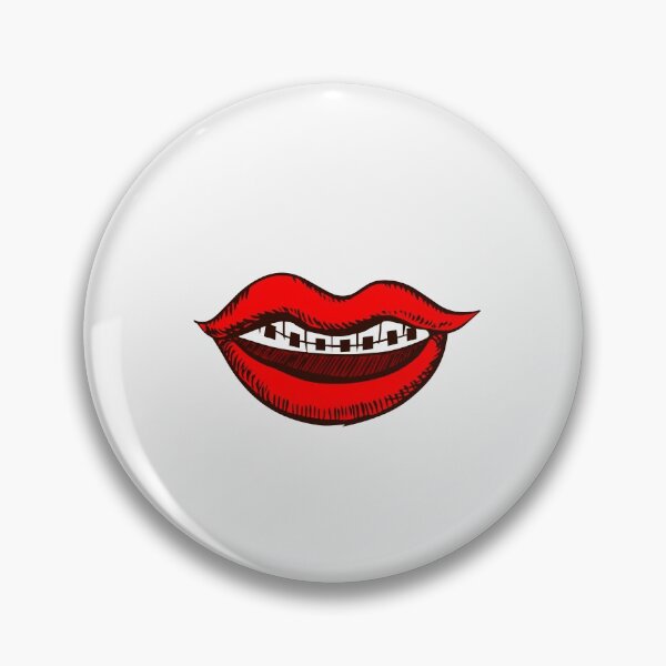 Item preview, Thick Lips Smiling Braces Illustration designed and sold by javes93.