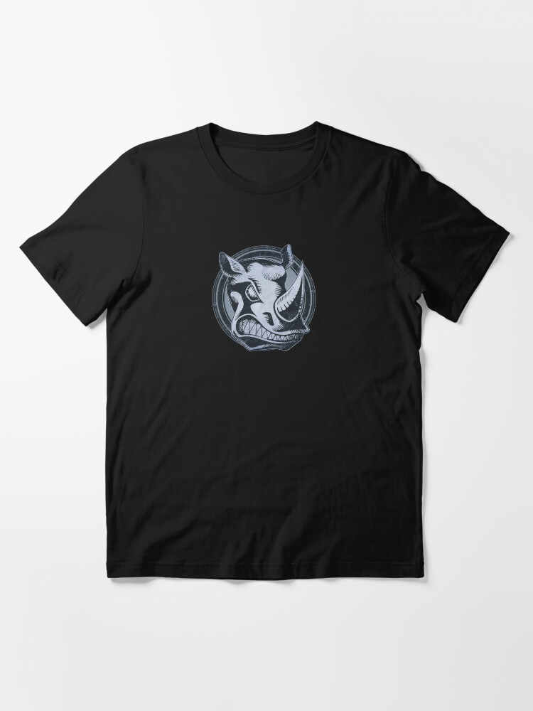 Alternate view of Wild Rhino Grunge Animal Essential T-Shirt