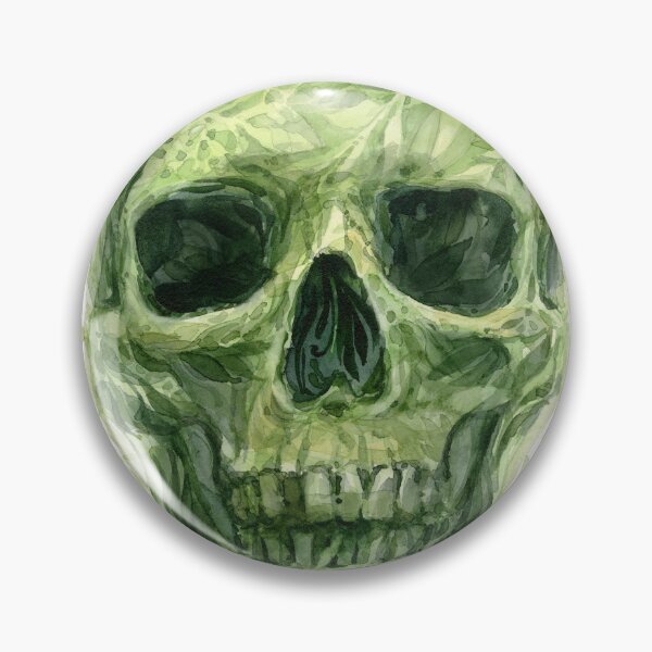 Item preview, Leafy Skull Painting designed and sold by Olga Shvartsur.