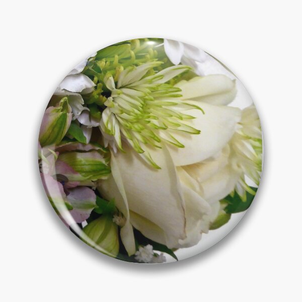 Item preview, WHITE AND GREEN FLOWERS designed and sold by Elaine Bawden.