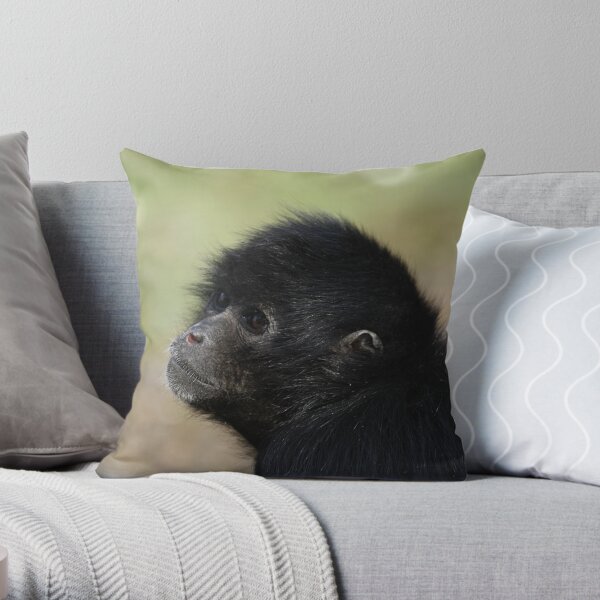 Spider Monkey Throw Pillow