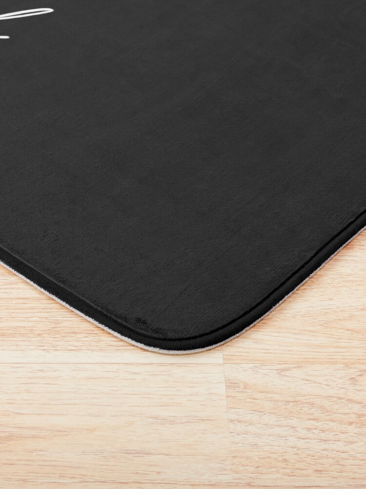 Alternate view of get naked, black and white Bath Mat