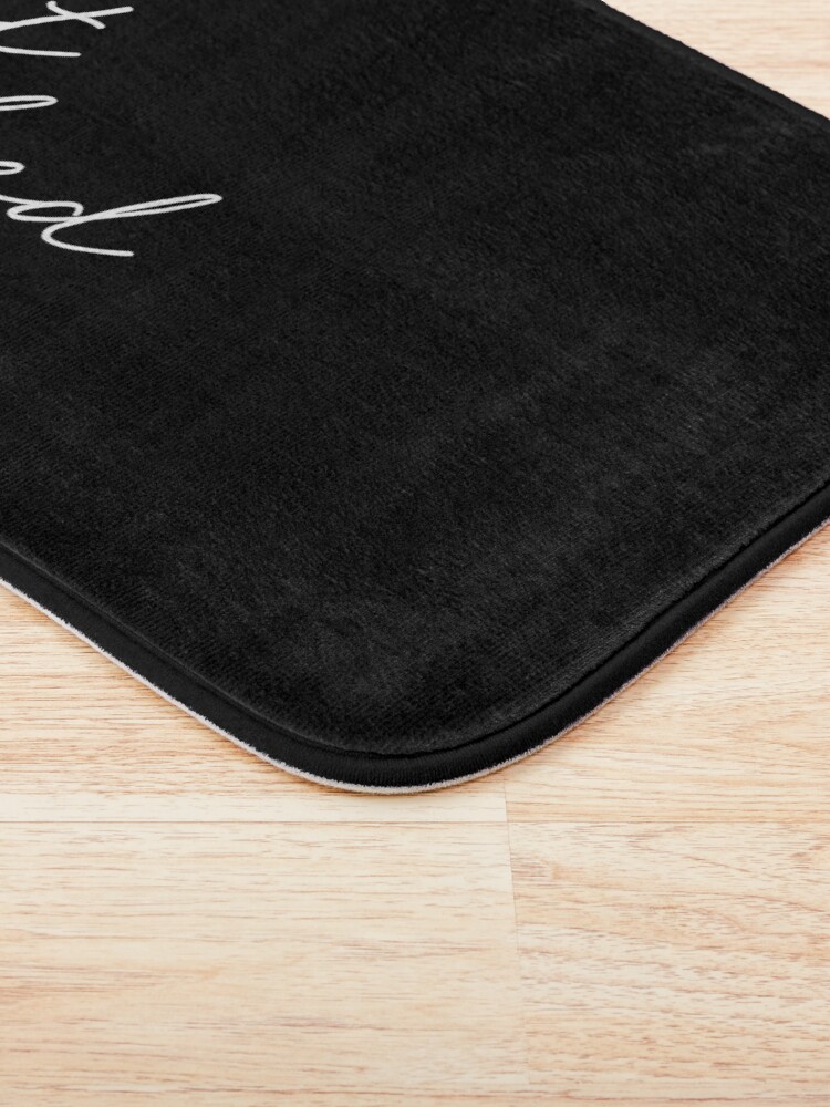 Alternate view of get naked, black and white Bath Mat