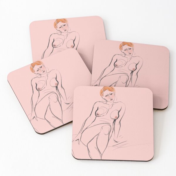 Item preview, Gestures series: Redhead on Pink designed and sold by Susan R. Kirshenbaum.