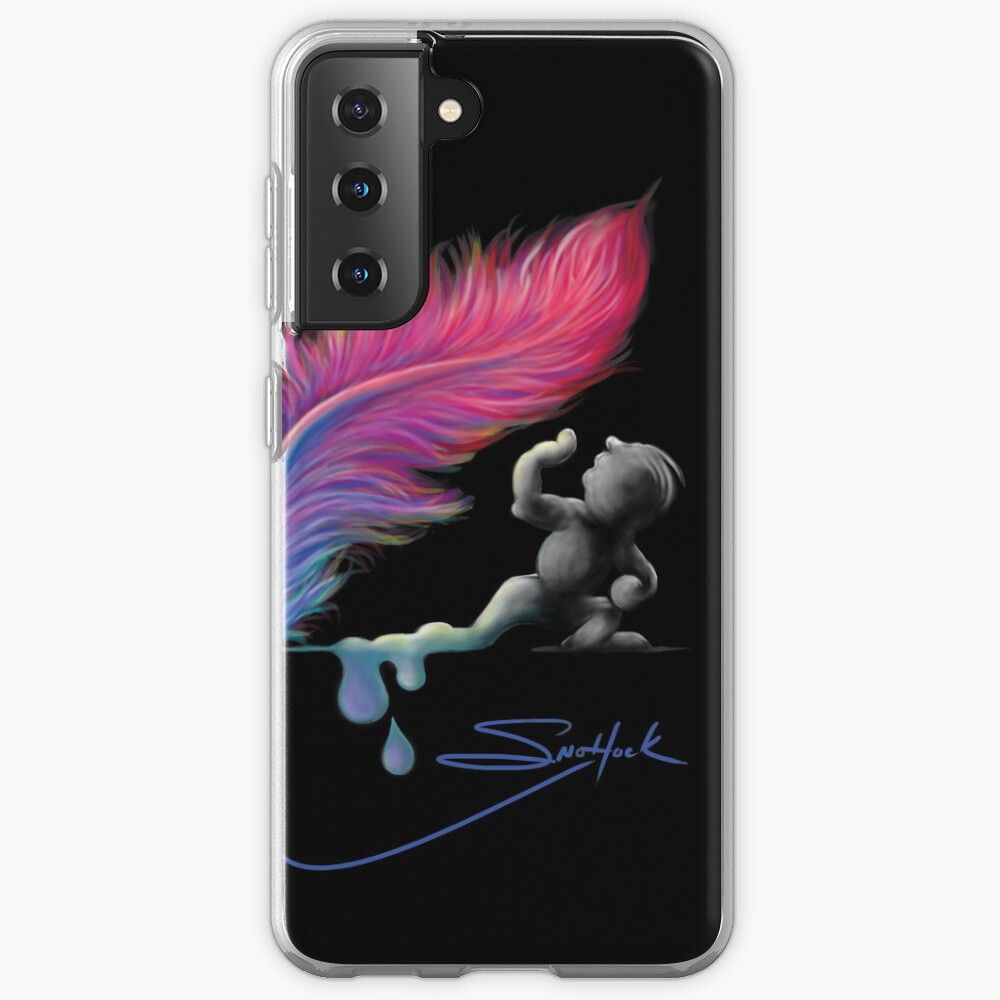 Feather pen drip Case & Skin for Samsung Galaxy