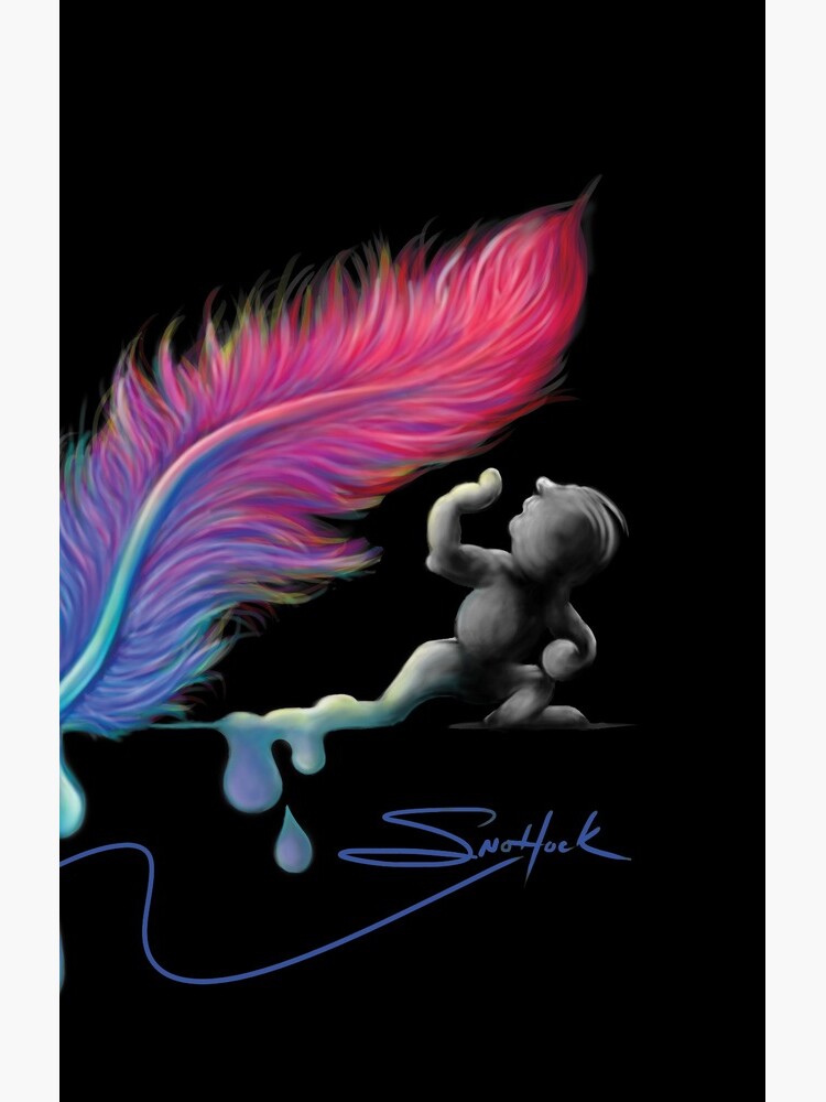 Feather pen drip by snohock