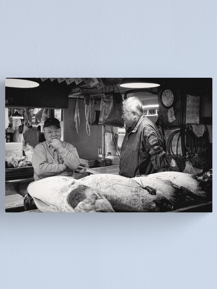Alternate view of Observing the Catch - Japan Canvas Print
