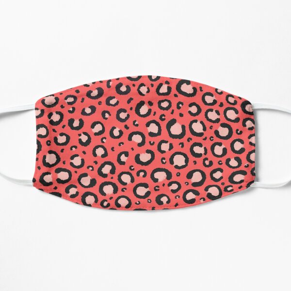 Pink leopard print pattern Mask