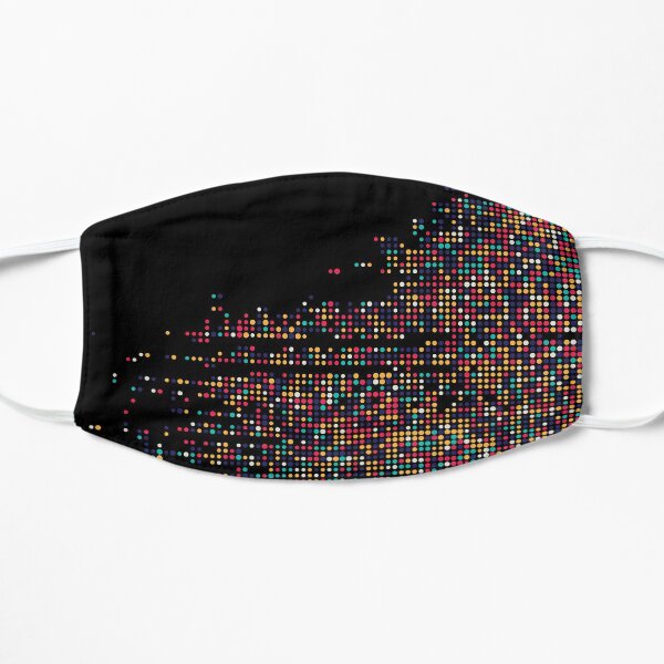 Abstract Colorful Pattern Flat Mask