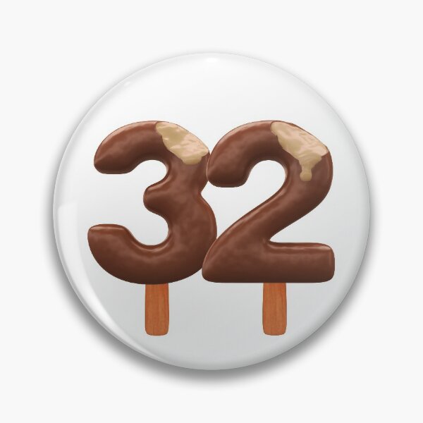 Item preview, 32 Ice Cream Thirty Two Number 3d Chocolate designed and sold by HelloFromAja.