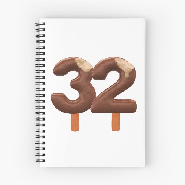 Item preview, 32 Ice Cream Thirty Two Number 3d Chocolate designed and sold by HelloFromAja.