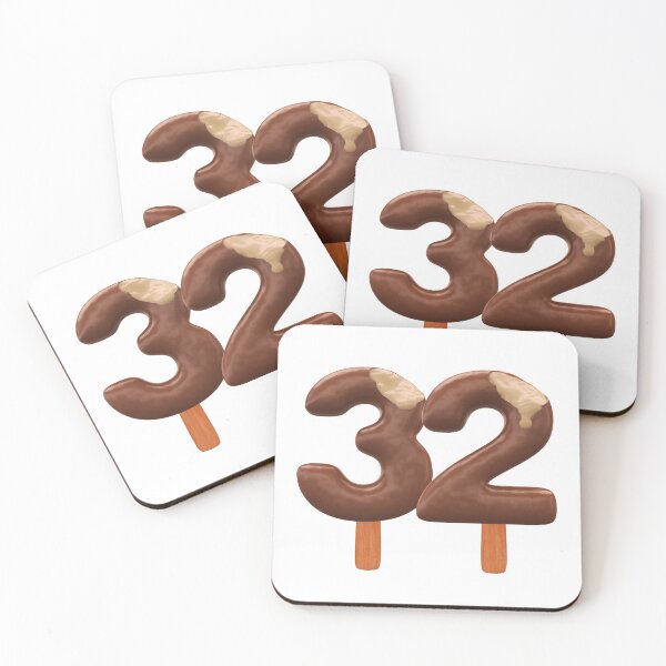 Item preview, 32 Ice Cream Thirty Two Number 3d Chocolate designed and sold by HelloFromAja.